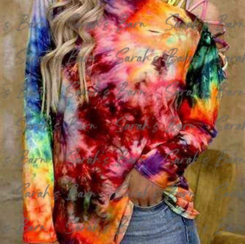 New without tags, tie dye, strappy shoulder top